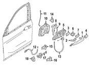 BMW Door Lock Cylinder - Genuine BMW 51217479343