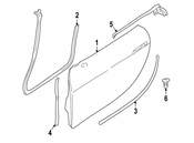 BMW Door Seal Clip - Genuine BMW 52108151597