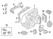 BMW Headlight Bracket - Genuine BMW 63119879643