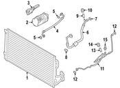 BMW AC Refrigerant Suction Hose - Genuine BMW 64536809242