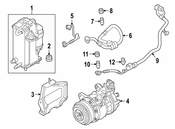 BMW AC Refrigerant Suction Hose - Genuine BMW 64539324795