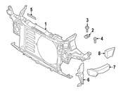 Mini Radiator Support Baffle - Genuine Mini 51749802688