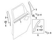 Mini Door Molding - Genuine Mini 51777364483