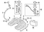 BMW Fuel Tank Filler Neck - Genuine BMW 16117164254