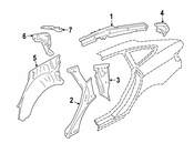 BMW Quarter Panel Gutter - Genuine BMW 41007334004