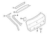 BMW Liftgate Trim Cover Cap - Genuine BMW 51497339440