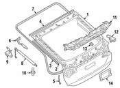 BMW Hatch Seal - Genuine BMW 51767491282