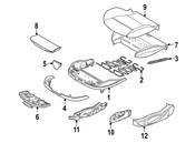 BMW Seat Cushion Foam - Genuine BMW 52107052369