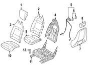 BMW Seat Back Panel - Genuine BMW 52107365616