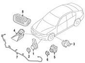 BMW Parking Aid System Wiring Harness - Genuine BMW 61129292845
