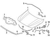 BMW Hood Hinge - Genuine BMW 41009465225