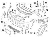 BMW Bumper Cover Support Rail Bracket - Genuine BMW 51118066941