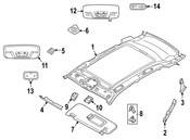 BMW Sun Visor Clip - Genuine BMW 51165A13780
