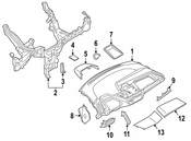 BMW Instrument Panel Side Cover - Genuine BMW 51459282991