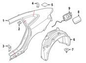 BMW Fuel Filler Door - Genuine BMW 51917391832
