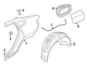 BMW Fuel Filler Door - Genuine BMW 51917441610