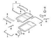 BMW Sunroof Molding - Genuine BMW 54137170933