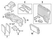 BMW AC Evaporator Core - Genuine BMW 64119361706