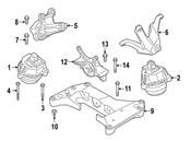 BMW Transmission Crossmember - Genuine BMW 22326796017