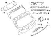BMW Liftgate Latch Handle Bracket - Genuine BMW 51137453909