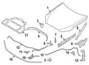 BMW Hood Lift Support - Genuine BMW 51239463396