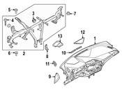 BMW Instrument Panel Side Cover - Genuine BMW 51456994115