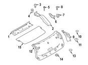 BMW Liftgate Trim Cover - Genuine BMW 51497424427