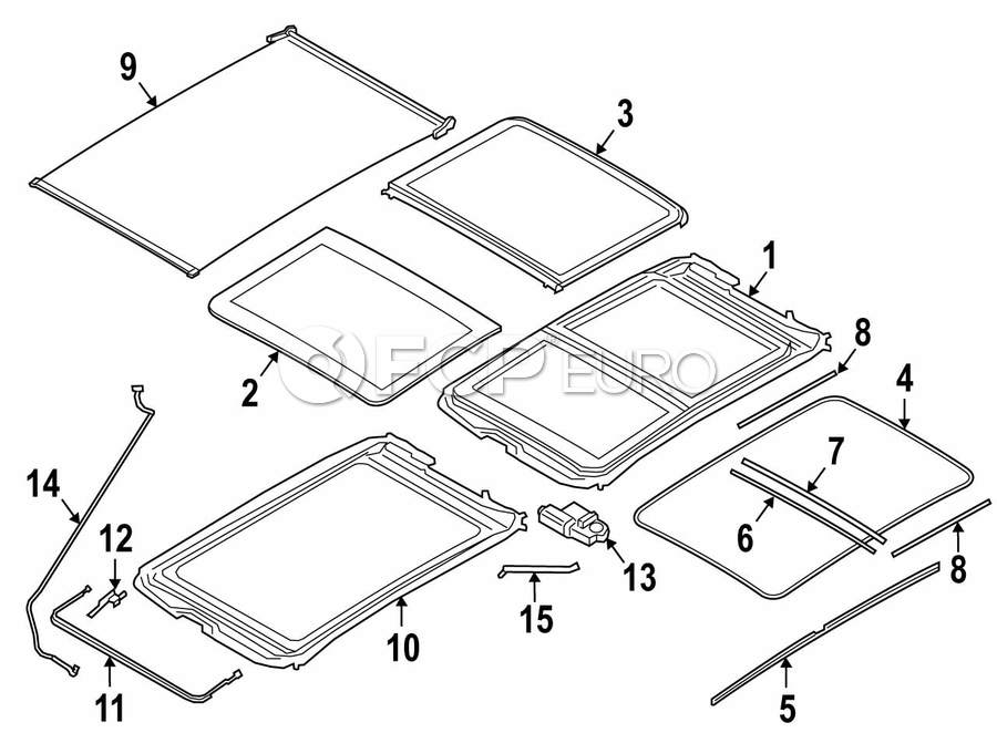 BMW Sunroof Cover - Genuine BMW 54107391798 | FCP Euro
