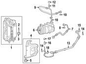 BMW AC Refrigerant Suction Hose - Genuine BMW 64539423282