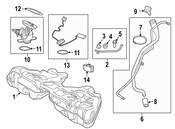 BMW Electric Fuel Pump - Genuine BMW 16117434206