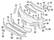 BMW Tow Hook Cover - Genuine BMW 51117482654