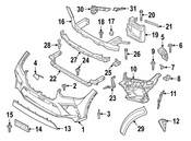 BMW Bumper Cover Support Rail Bracket - Genuine BMW 51118069918