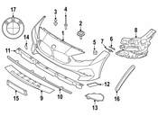 BMW Bumper Impact Strip - Genuine BMW 51118077610