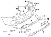 BMW Bumper Cover Bracket - Genuine BMW 51128075291