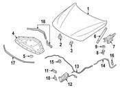 BMW Hood Safety Catch - Genuine BMW 51138495958