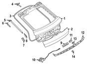 BMW Liftgate Lock Actuator - Genuine BMW 51247471964