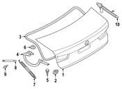 BMW Deck Lid Release Solenoid - Genuine BMW 51247487636