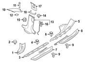 BMW Body A-Pillar Trim Panel Insert - Genuine BMW 51438073700