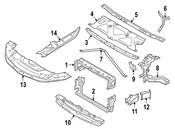 BMW Radiator Support Air Duct - Genuine BMW 51748091762