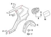 BMW Fuel Filler Door - Genuine BMW 51917414476