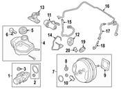 BMW Power Brake Booster Vacuum Pump - Genuine BMW 34336880628