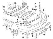 BMW Bumper Cover Stop - Genuine BMW 51128053584