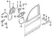 BMW Exterior Door Handle Cover - Genuine BMW 51217489344