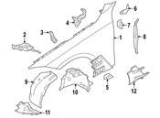 BMW Fender Liner Extension - Genuine BMW 51718081680