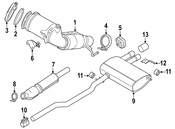BMW Exhaust Tail Pipe Tip - Genuine BMW 18308487596