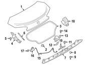 BMW Trunk Lock Actuator Motor - Genuine BMW 51247385921