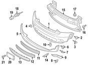 MINI Grille Molding - Genuine MINI 51119804005