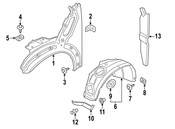 MINI Fender Insulator - Genuine MINI 51489806947
