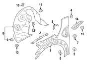 Mini Fender Insulator - Genuine Mini 51767388097