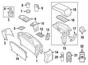 BMW Console Armrest - Genuine BMW 51169283176